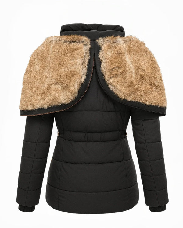 ANNA | Manteau d’Hiver Doublé en Fourrure