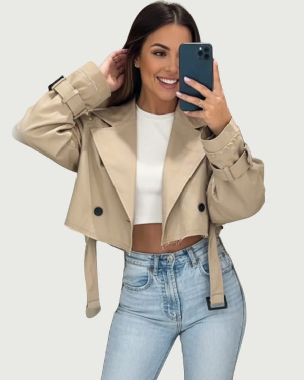 SÉRAPHINE | Trench Cropped Élegant