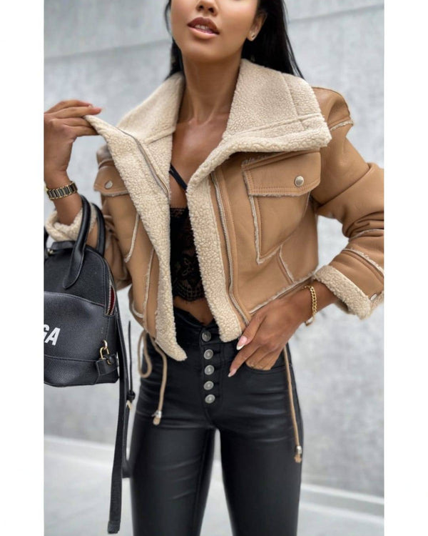 SOPHIA | Veste aviateur femme courte