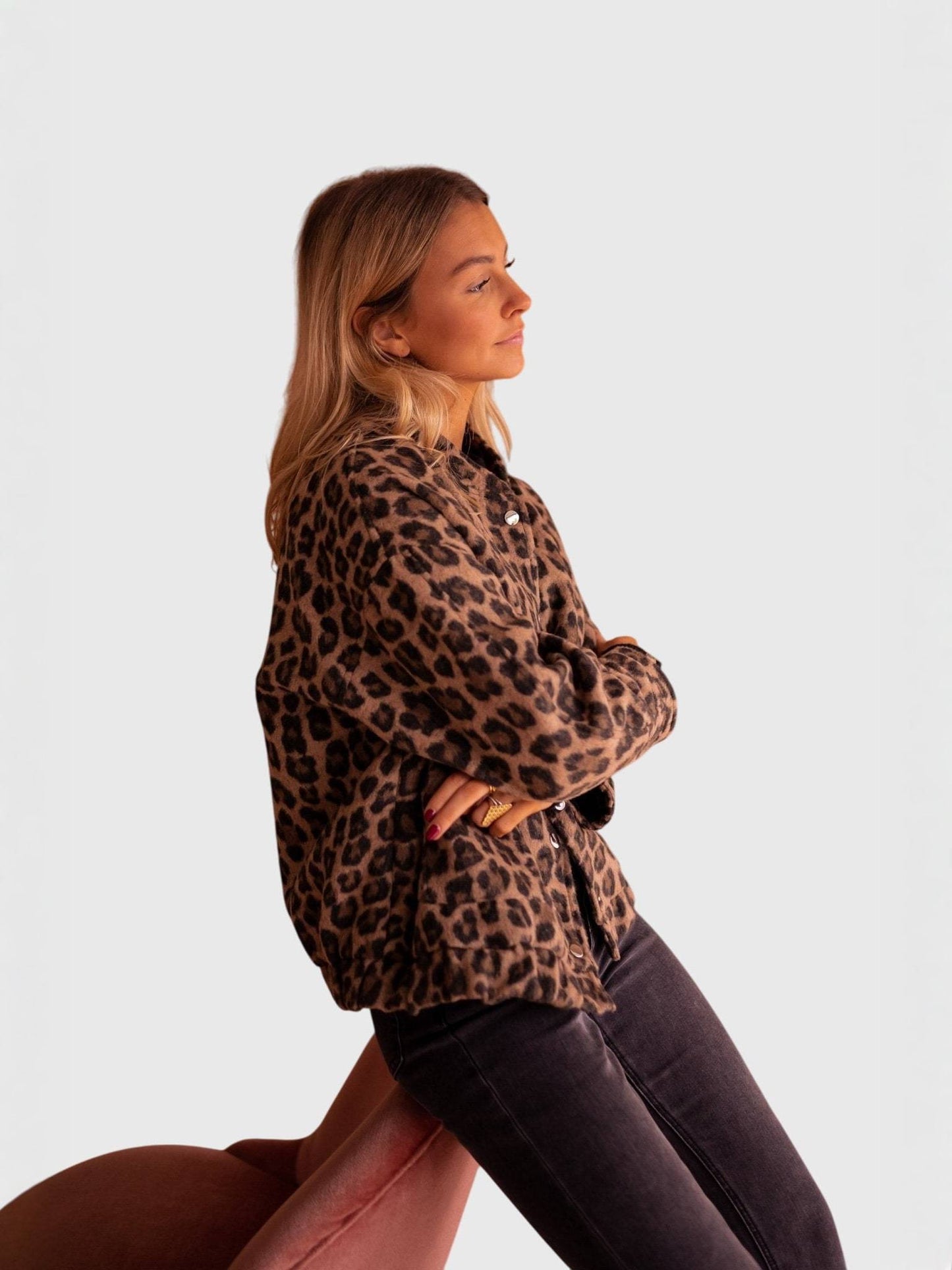 ELODIE | Veste imprimé léopard