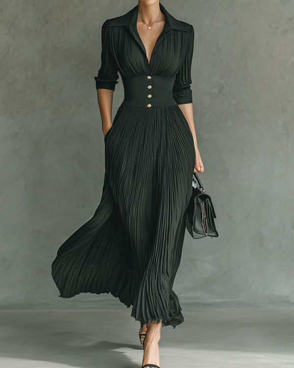 ISALINE | Robe longue imprimée fluide