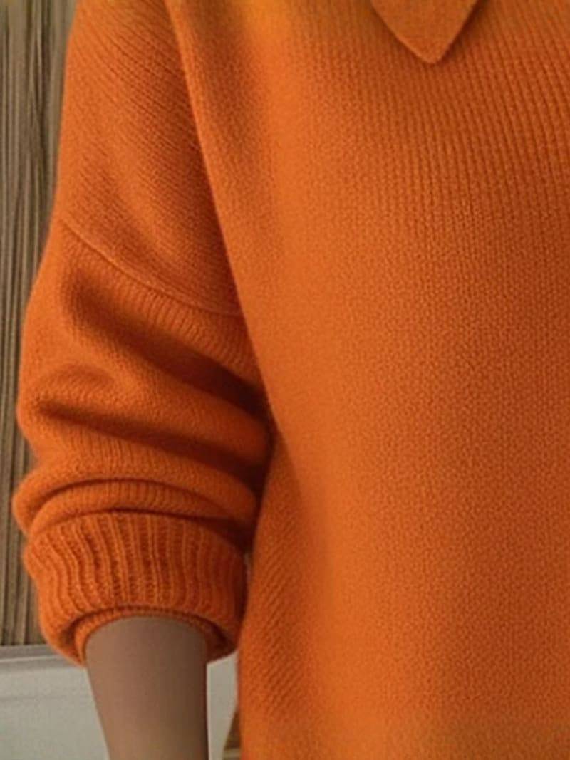 MELANIE | Pull à Revers Élégant