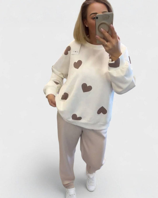 MILA | Pull en Coton Mélangé à Cœurs