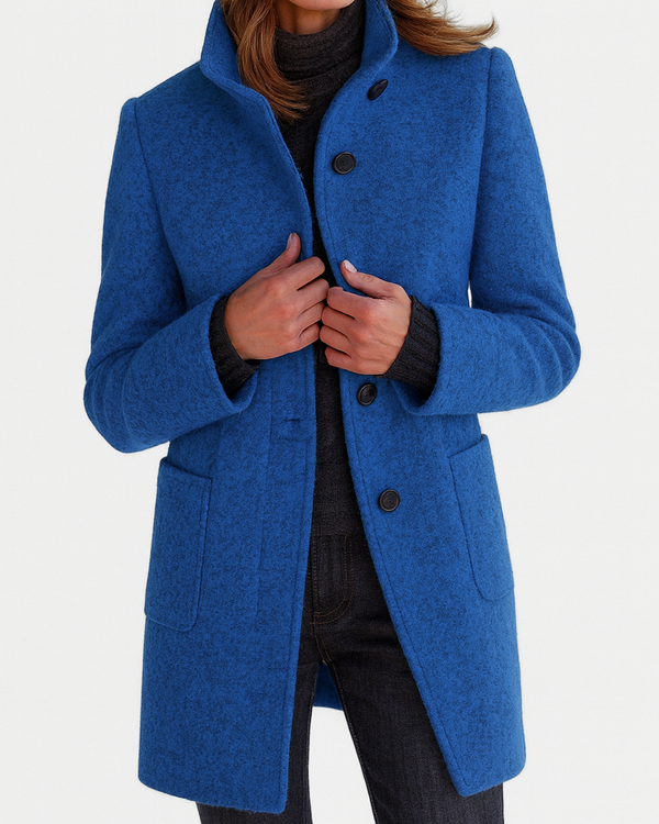 LYDIA | Manteau en laine à col haut