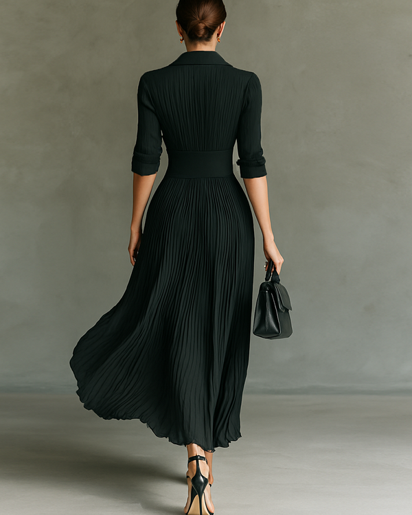 ISALINE | Robe longue imprimée fluide