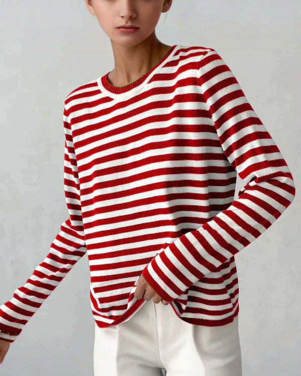 GRACE | Chemise Rayée Élégante & Ultra Douce