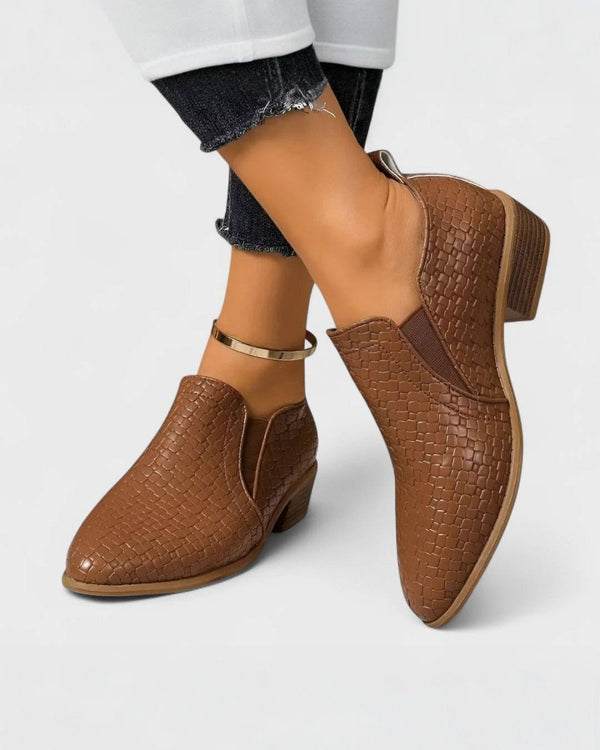 ALEXIS | Mocassins élégants à talon bloc