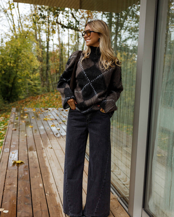 MOLLY | Pull Doux à Carreaux