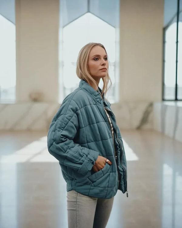 CAPUCINE | Doudoune courte à col montant