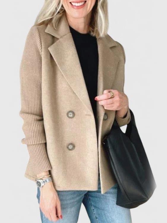 WINSLET | Blazer Élégant à Manches Contrastées