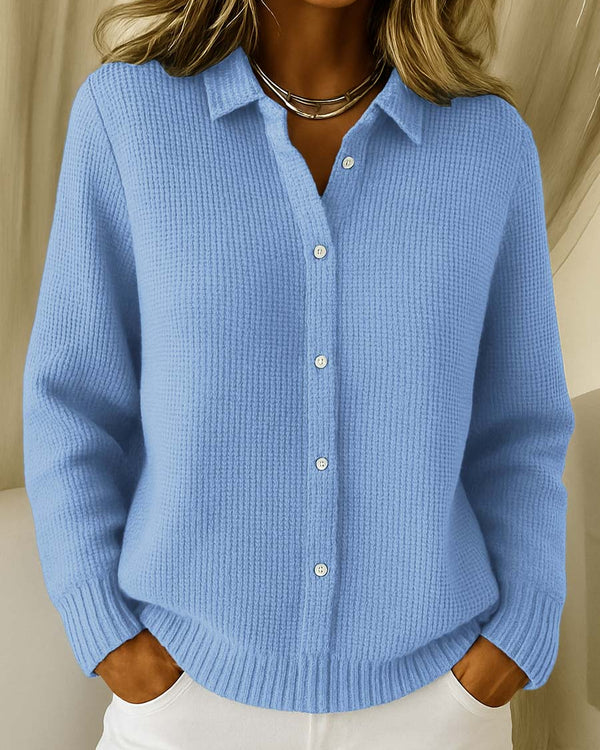 ÉLISE | Cardigan Classique en Maille à Boutons