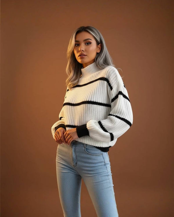 DOTTIE | Pull Rayé Féminin & Confortable