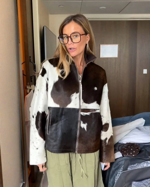 NOE | Veste droite à motifs raffinés