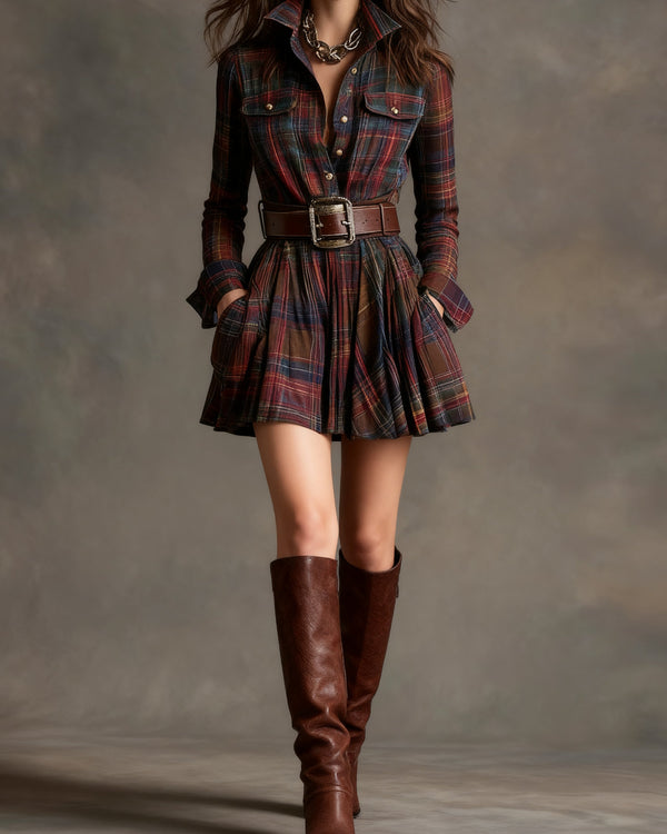 SOFIA | Chemise à carreaux contrastés