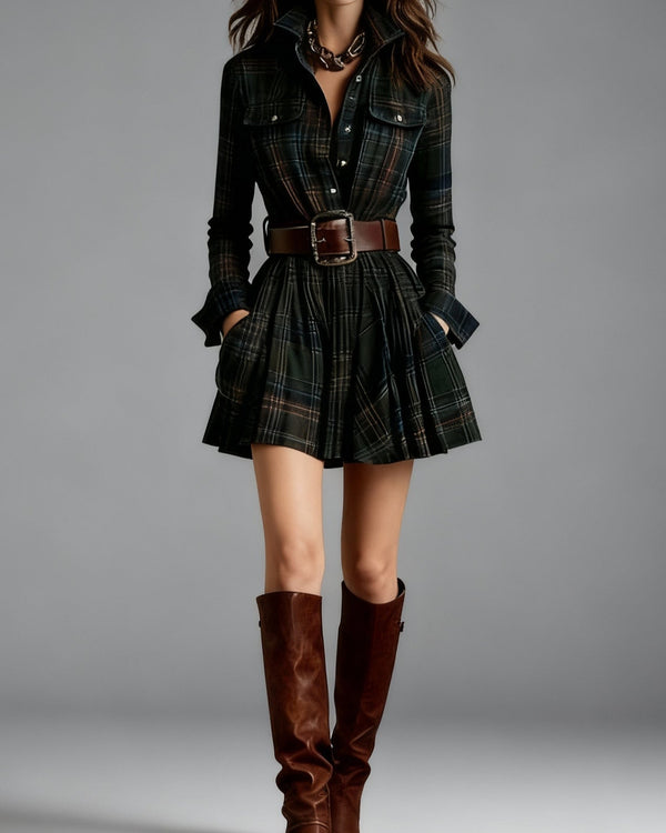 SOFIA | Chemise à carreaux contrastés