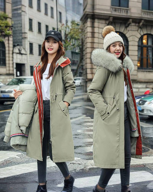 SOPHIE | Parka d’Hiver Chaude et Chic à Doublure Amovible et Capuche Luxe