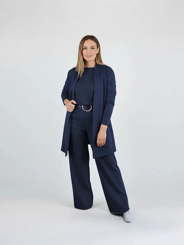 Ensemble 3 pièces maille stretch chic et confortable