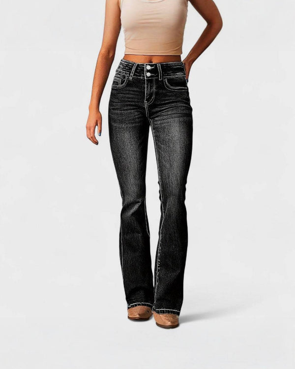 MARYLENE | Jean Évasé Taille Haut