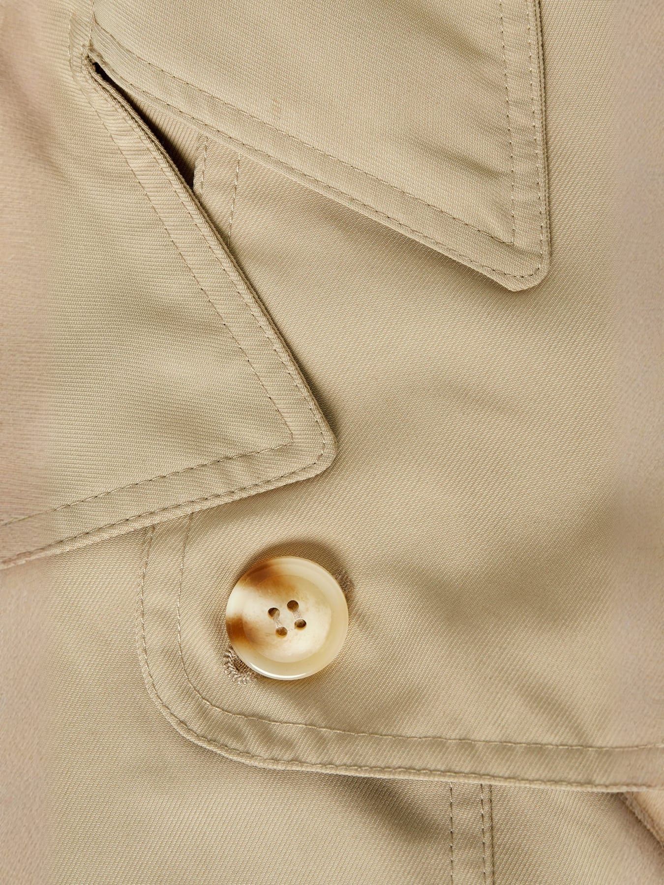 MAUD | Trench longue en coton sablé