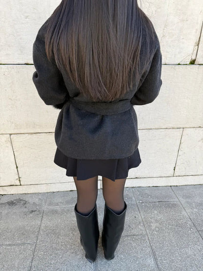 Elena | Manteau élégant avec détails en fausse fourrure