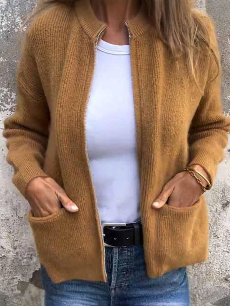 Gilet d’automne en maille premium - Style et confort Almira