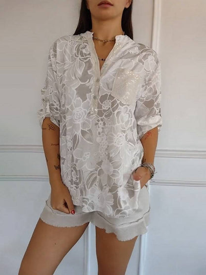 ROWELLA | Blouse fluide à imprimé fleuri