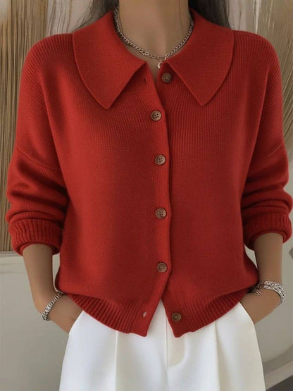 MELANIE | Pull à Revers Élégant