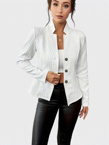 OLIVIA | Blazer structuré en coton et polyester