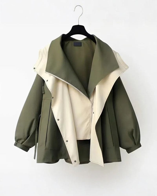 CELIA | Manteau coupe-vent en coton et polyester