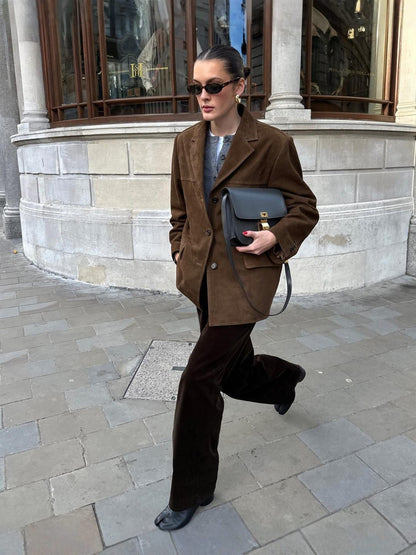 NATHALIE | Blazer en suédine