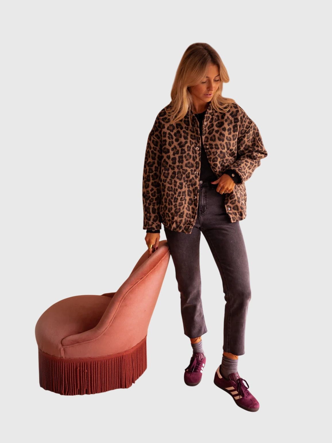 ELODIE | Veste imprimé léopard