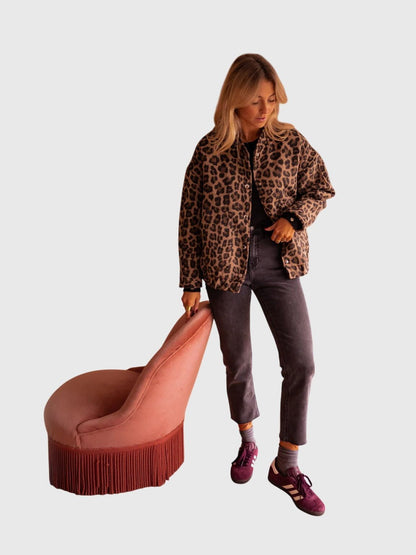 ELODIE | Veste imprimé léopard