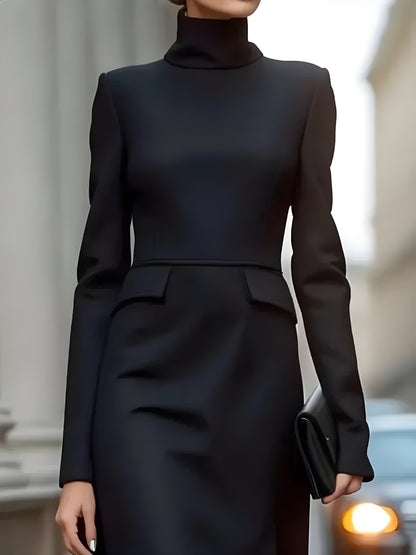 ANASTASIA | Robe longue a col montant