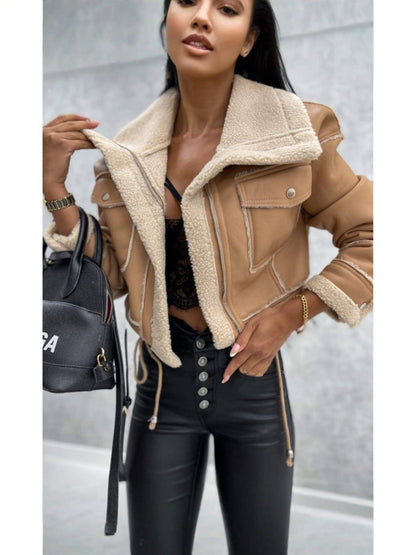 SOPHIA | Veste aviateur femme courte