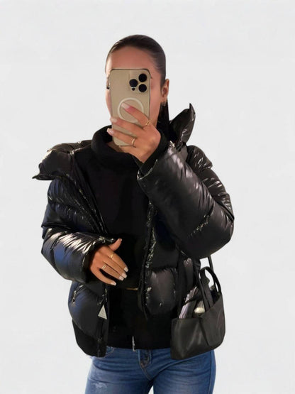 STEP | Doudoune brillante courte