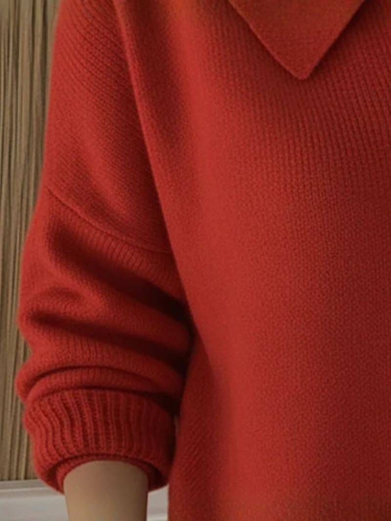 MELANIE | Pull à Revers Élégant