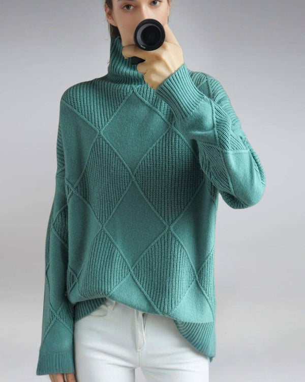 EMMA | Élégant pull d'hiver à col roulé femmes