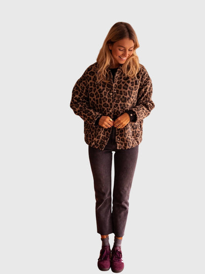 ELODIE | Veste imprimé léopard