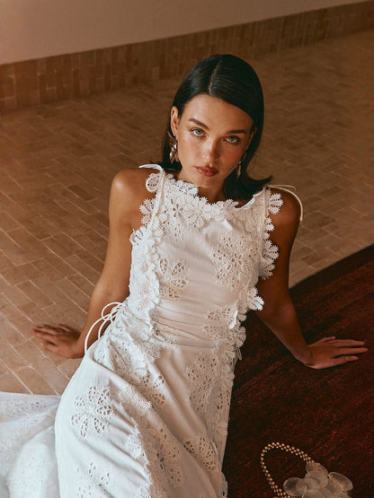 LORENA | Robe longue imprimée au caractére distinctif