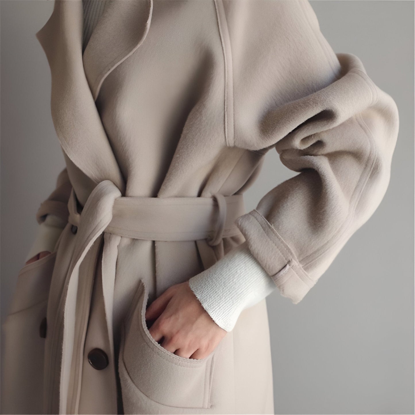 GRACE | Manteau élégant avec ceinture structurée