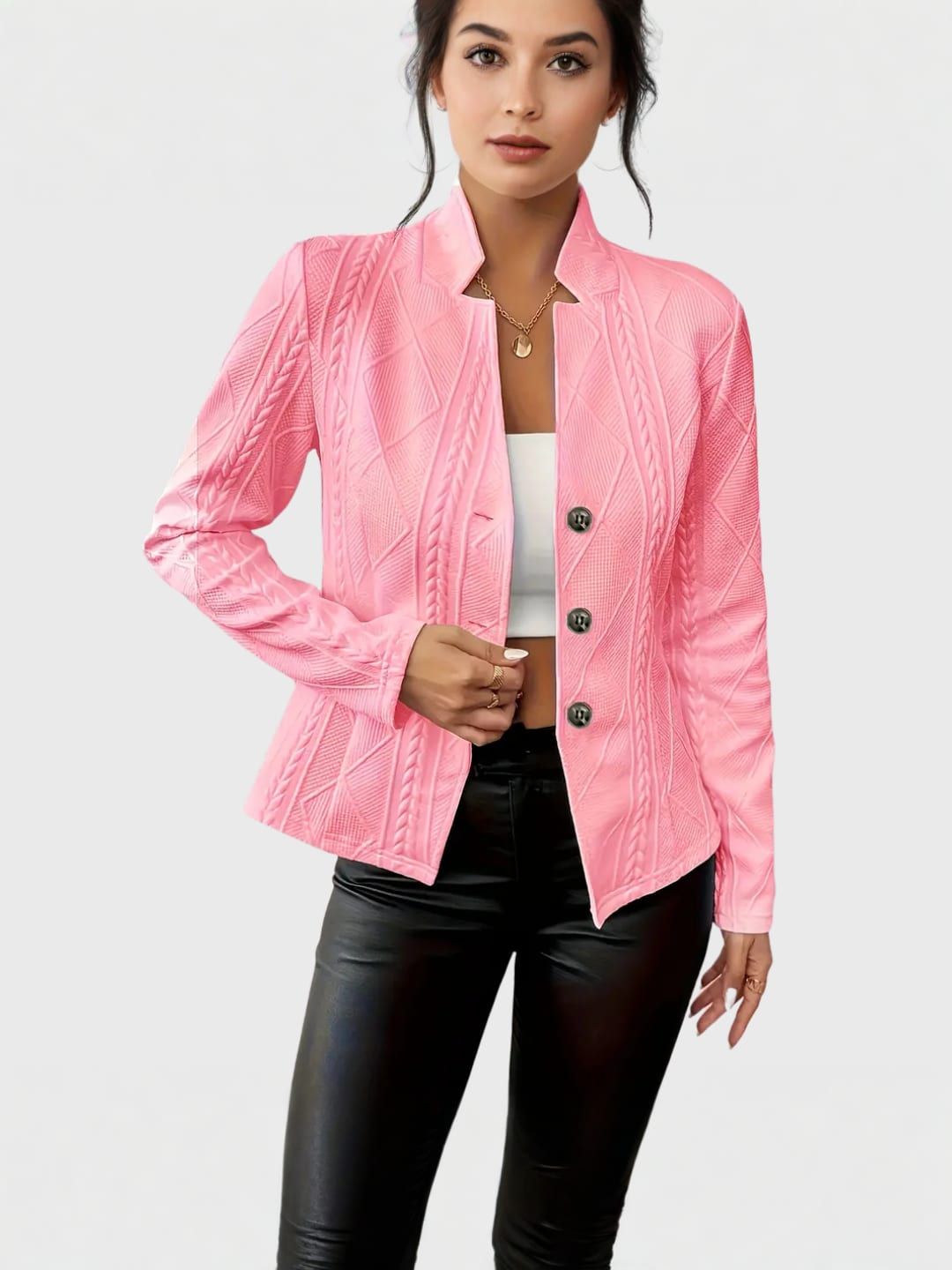 OLIVIA | Blazer structuré en coton et polyester