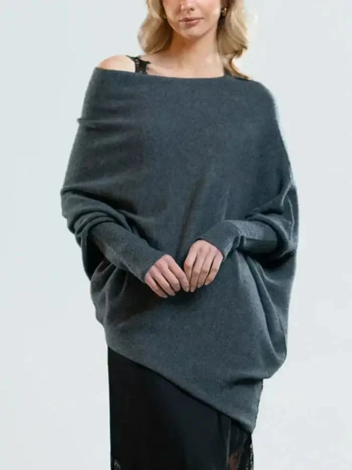 SYLVIE | Pull oversize à col convertible pour femme