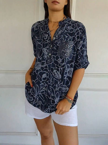 ROWELLA | Blouse fluide à imprimé fleuri