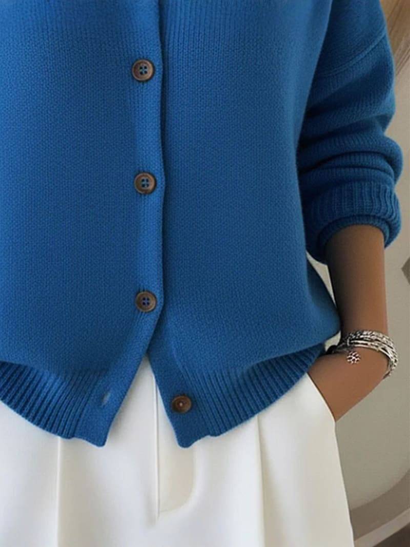 MELANIE | Pull à Revers Élégant