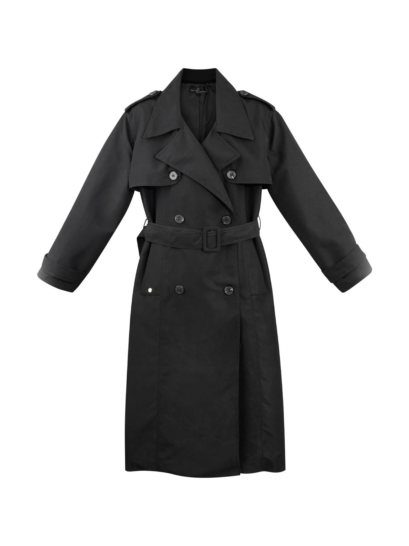 MAUD | Trench longue en coton sablé