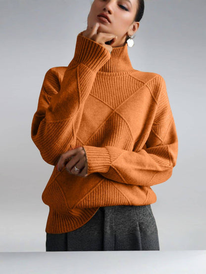 EMMA | Élégant pull d'hiver à col roulé femmes