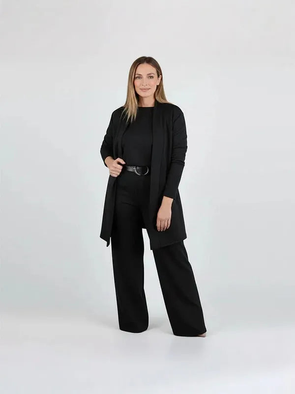 Ensemble 3 pièces maille stretch chic et confortable