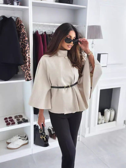 COLETTE | Manteau ceinturé en tissu doux