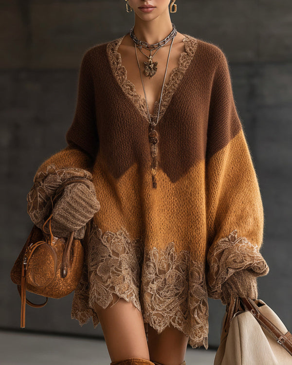 OMBELINE | Dégradé chaleureux & dentelle bohème