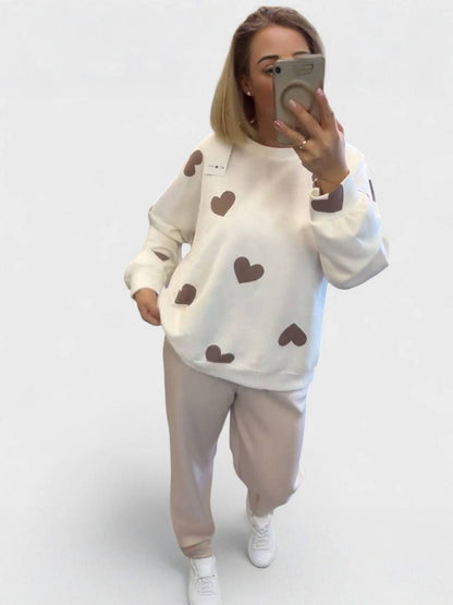 MILA | Pull en Coton Mélangé à Cœurs